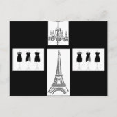 Frans Briefkaart in de Franse stad Paris (Voorkant)