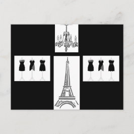 Frans Briefkaart in de Franse stad Paris