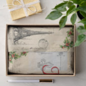 Frans Briefkaart kerstcadeau Tissuepapier (Geschenk)