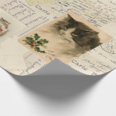  Frans Briefkaart Kerstmis Holly Cadeaupapier (Hoek)