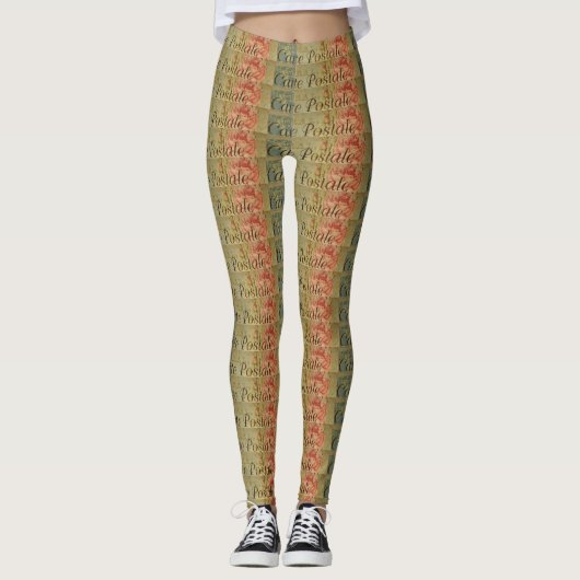 Frans Briefkaart Leggings vrouwen (Voorkant)