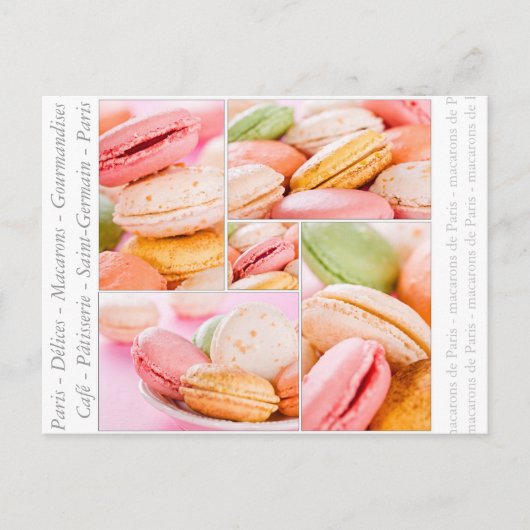 Frans Briefkaart Macarons (Voorkant)