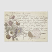  Frans Briefkaart met bloemen Tissuepapier (Voorkant)