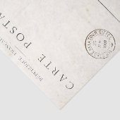 Frans Briefkaart met poststempel Tissuepapier (Detail)