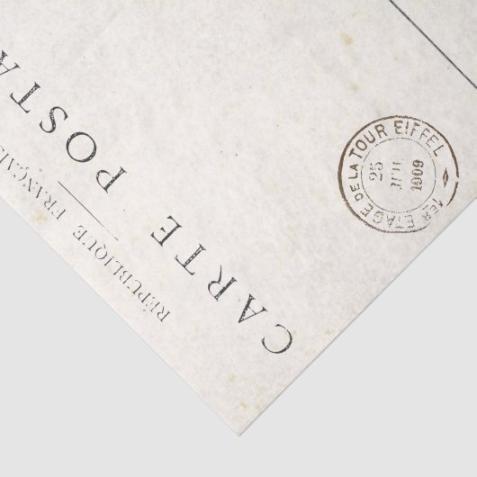  Frans Briefkaart met poststempel Tissuepapier (Detail)