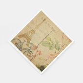 Frans Briefkaart Papier Napkin Servet (Hoek)