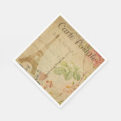 Frans Briefkaart Papier Napkin Servet (Hoek)