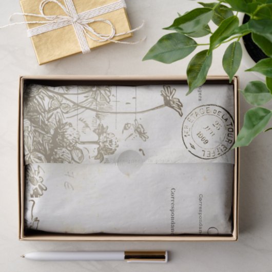  Frans Briefkaart - Papier voor wilde bloemen (Geschenk)