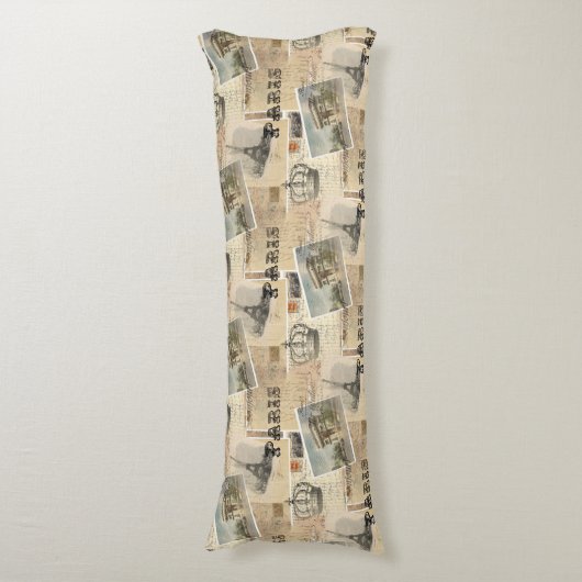 Frans Briefkaart Paris Lichaamskussen (Voorkant Verticaal)