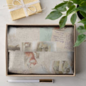 Frans Briefkaart plakpapier voor katten Tissuepapier (Geschenk)