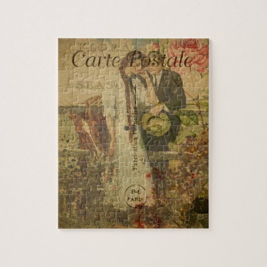 Frans Briefkaart Puzzle Legpuzzel (Verticaal)