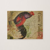 Frans Briefkaart Rooster Legpuzzel (Horizontaal)