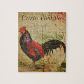 Frans Briefkaart Rooster Legpuzzel (Verticaal)