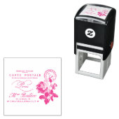  FRANS BRIEFKAART RUBBER STAMP  ZELFINKTENDE STEMPEL (In situ)