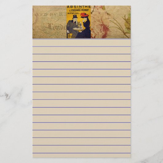 Frans Briefkaart Stationery Briefpapier (Voorkant)