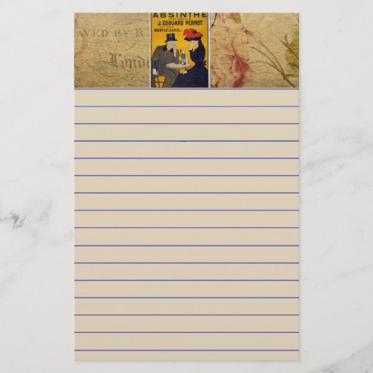 Frans Briefkaart Stationery Briefpapier (Voorkant)