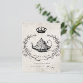 Frans briefkaart theepot (Staand voorkant)