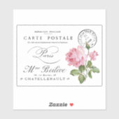  FRANS BRIEFKAART TRANSPARANT STICKER (Vel)