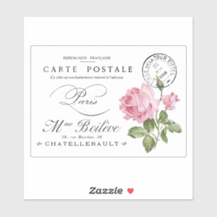  FRANS BRIEFKAART TRANSPARANT STICKER