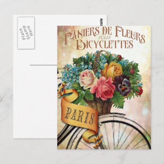  Frans Briefkaart van Floral (Voorkant / Achterkant)