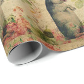  Frans Briefkaart varken met kroongras Cadeaupapier (Rol Hoek)