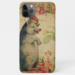 Frans Briefkaart varken met kroongras Case-Mate iPhone Case