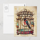  Frans Briefkaart voor Birdcage (Voorkant / Achterkant)