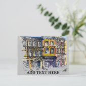 Frans Briefkaart voor driemaandelijkse reizen (Staand voorkant)