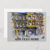 Frans Briefkaart voor driemaandelijkse reizen (Voorkant / Achterkant)