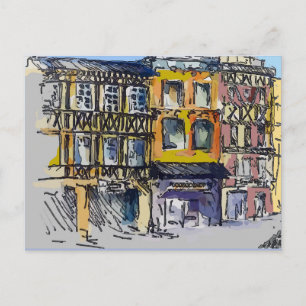 Frans Briefkaart voor driemaandelijkse reizen