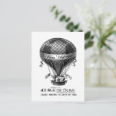  frans briefkaart voor heteluchtballonnen (Staand voorkant)