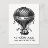 frans briefkaart voor heteluchtballonnen (Voorkant)