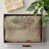 Frans Briefkaart voor ontkoppeling van kippen Tissuepapier (Geschenk)