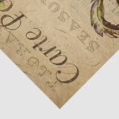 Frans Briefkaart voor ontkoppeling van kippen Tissuepapier (Detail)