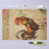 Frans Briefkaart voor ontkoppeling van kippen Tissuepapier (Craft)