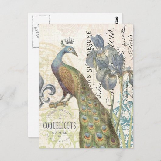 Frans briefkaart voor vredestichting (Voorkant / Achterkant)