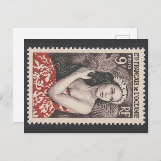 Frans Briefkaart voor Zuid-Pacifisch Reizen (Voorkant / Achterkant)