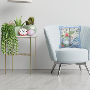  Frans Briefkaart Watering Can Floral Kussen