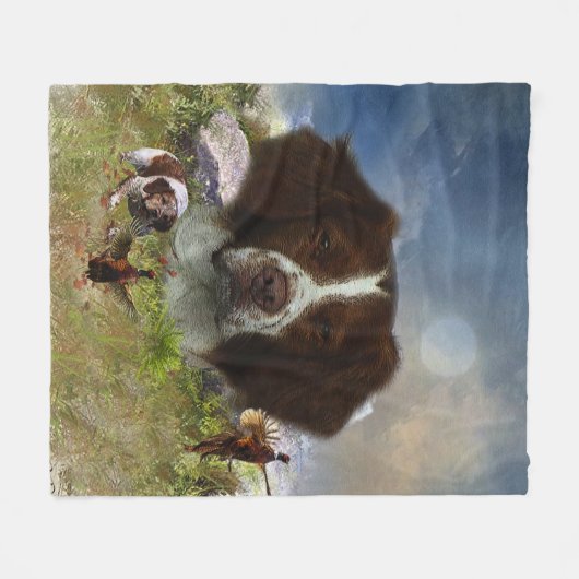 Frans-Brittany, art Fleece Deken (Voorkant (Horizontaal))