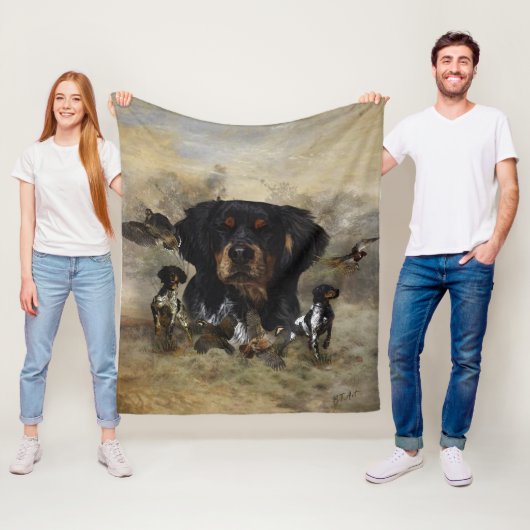 Frans-Brittany, art Fleece Deken (In situ)