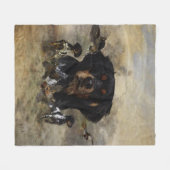 Frans-Brittany, art Fleece Deken (Voorkant (Horizontaal))
