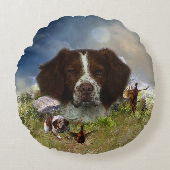 Frans-Brittany, art Rond Kussen (Voorkant)