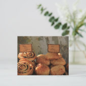 Frans brood bij een marktkraam briefkaart (Staand voorkant)