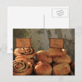 Frans brood bij een marktkraam briefkaart (Voorkant / Achterkant)