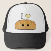Frans brood citeert bakkerij cartoon baguette trucker pet (Voorkant)