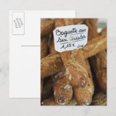 Frans brood op de markt briefkaart (Voorkant / Achterkant)