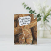 Frans brood op de markt briefkaart (Staand voorkant)