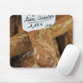 Frans brood op de markt muismat (Met muis)