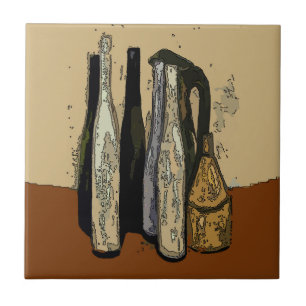 Frans Brown Jugs Abstract Tegeltje