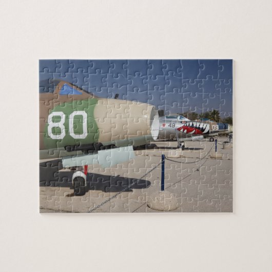 Frans-built Mystere jachtvliegtuig Legpuzzel (Horizontaal)